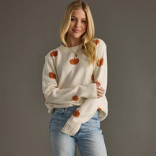 Load image into Gallery viewer, Cream Pumpkin Sweater
