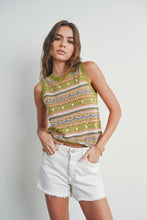 Load image into Gallery viewer, Geo Pattern Knit Top
