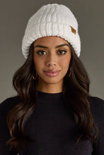 Load image into Gallery viewer, White Chunky Knit Beanie
