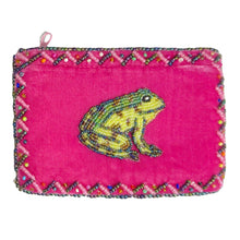 Load image into Gallery viewer, Frog Rectangle Velvet Coin Purse
