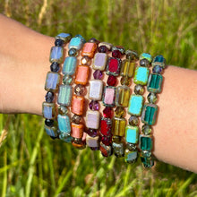 Load image into Gallery viewer, Czech Glass Elastic Bracelet - Assorted
