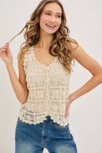 Load image into Gallery viewer, Crochet Lace Tank
