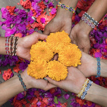 Load image into Gallery viewer, Bali Friendship Lei Bracelet - Pink Rose
