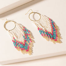 Load image into Gallery viewer, Vaquera Glow Fringe Earrings in Fuchsia Bloom
