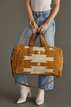 Load image into Gallery viewer, Camel &amp; Cream Aztec Duffel

