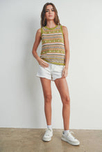 Load image into Gallery viewer, Geo Pattern Knit Top
