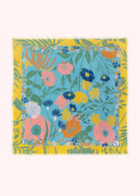 Load image into Gallery viewer, Cotton Bandana - Blue Blooms: Blue
