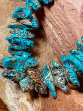 Load image into Gallery viewer, Vintage Chunky Turquoise Nugget necklace
