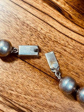Load image into Gallery viewer, Vintage Sterling  Mexico Pearl Necklace-21"
