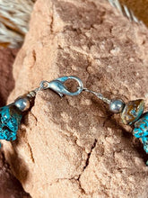Load image into Gallery viewer, Vintage Chunky Turquoise Nugget necklace
