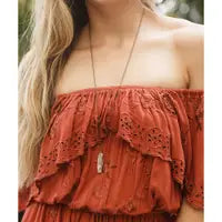 Load image into Gallery viewer, Shell Handled Knife Necklace
