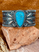 Load image into Gallery viewer, Delbert Gordon (artist) Pilot Mountain Cuff Bracelet
