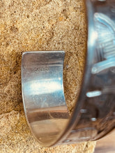 Load image into Gallery viewer, Navajo Sterling Silver Medicine Bear Storyteller Cuff Bracelet
