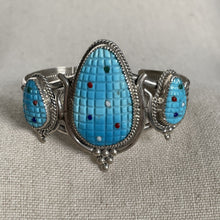 Load image into Gallery viewer, Multi-Stone Corn Bracelet Cuff
