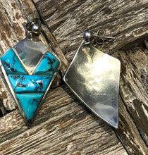 Load image into Gallery viewer, Sterling Silver Turquoise Dangle Earrings
