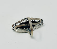 Load image into Gallery viewer, Vintage Sterling Silver Ring with Filigree
