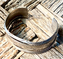 Load image into Gallery viewer, Sterling Silver  Stamped Cuff
