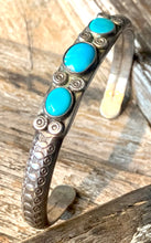 Load image into Gallery viewer, 3 Stone Turquoise Cuff
