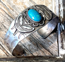 Load image into Gallery viewer, Turquoise Sterling Silver Cuff
