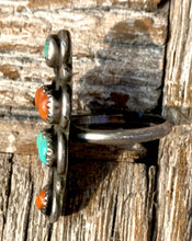 Load image into Gallery viewer, Coral &amp; Turquoise Ring
