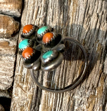 Load image into Gallery viewer, Coral &amp; Turquoise Ring

