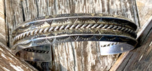 Load image into Gallery viewer, Navajo Rope Center Sterling Silver Cuff

