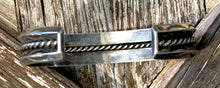 Load image into Gallery viewer, Navajo Rope Center Sterling Silver Cuff
