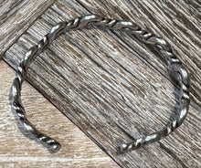 Load image into Gallery viewer, Vintage Twist Silver Cuff
