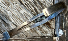 Load image into Gallery viewer, Navajo Cuff W/ Small Turquoise Stone in the Middle
