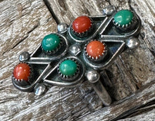 Load image into Gallery viewer, Coral &amp; Turquoise Ring
