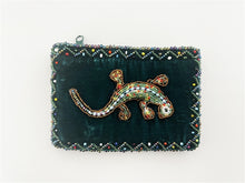 Load image into Gallery viewer, Velvet Coin Purse-LIZARD
