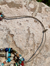 Load image into Gallery viewer, Braided 34" rope.  This necklace is knotted and with the ample length, is easy to slip on over your head. 

